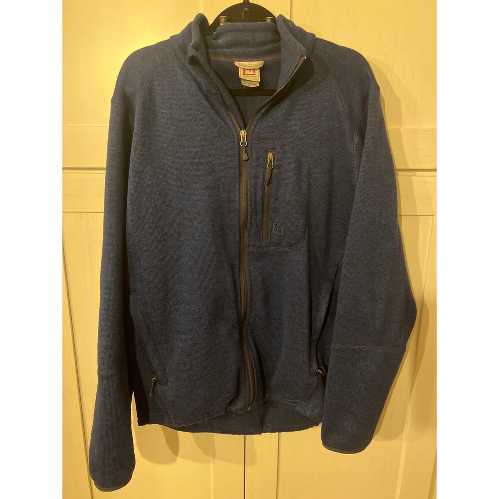 Avalanche Men’s X-Large Navy Sweater Jacket Brighton Inspired Outdoor Full Zip